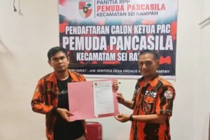 Gober Hermanto Ambil Formulir Calon Ketua PAC Pemuda Pancasila Sei Rampah