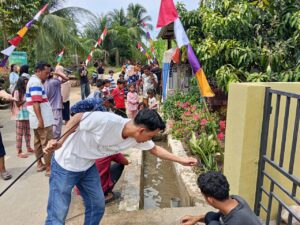 Guyub dan Meriah,Warga Dusun XV Desa Firdaus Rayakan HUT RI,Lomba Memancing Ikan Lele,