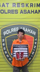 Polres Asahan Berhasil megamankan Pelaku Pencurian Disertai Kekerasan di Kisaran Barat