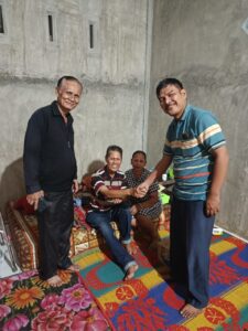 Ketua BKAG Sergai Kunjungi Pendeta Erri Manalu yang Sakit di Paya Lombang