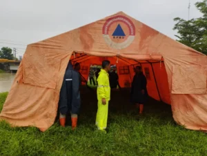BPBD Sergai Dirikan Tenda Darurat di Tiga Titik untuk Antisipasi Banjir Akibat Hujan Berkepanjangan