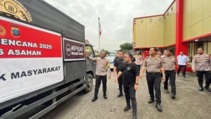 Polres Asahan Bersama Msp Peduli Salurkan Bantuan Logistik ke Tapteng dan Tapsel