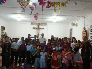 Natal Sekami Stasi St. Petrus Sialang Buah Berlangsung Khidmat dan Meriah, Anak-Anak Jadi Pelayan Liturgi