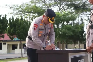 Kapolres Sergai Pimpin Sertijab Kabag Ops, Kasat Intelkam, dan Dua Kapolsek