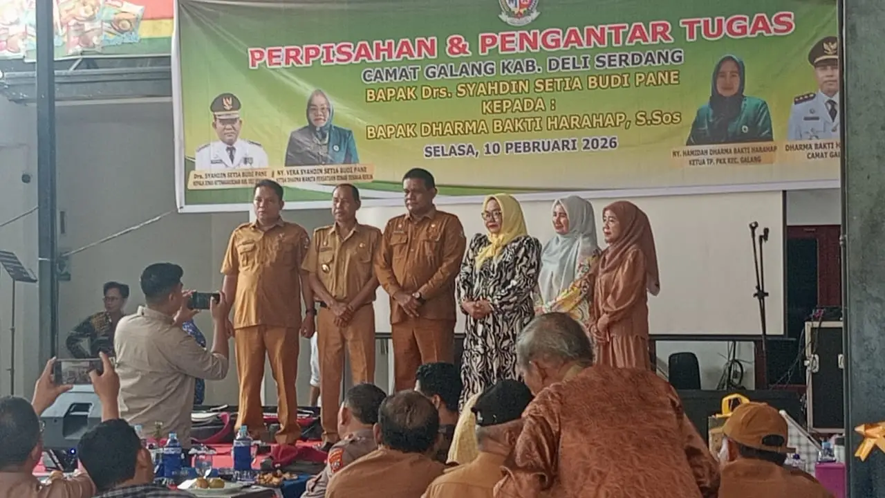 Pisah Sambut Camat Galang Dari Drs. Syahdin Setia Budi Pane Kepada Dharma Bhakti Harahap Berlangsung Hangat